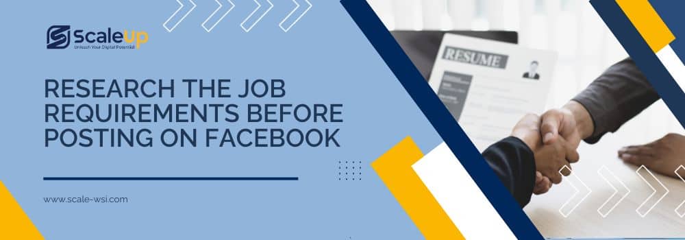 How to post on Facebook jobs