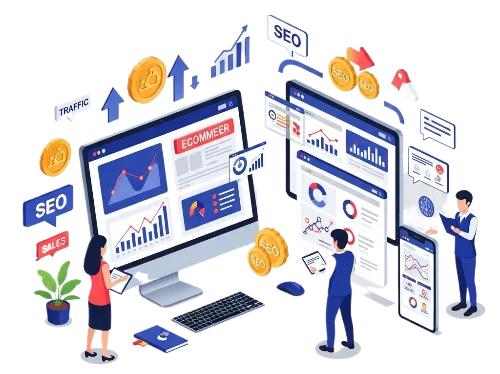 Digital marketing agency reporting dashboard with campaign results